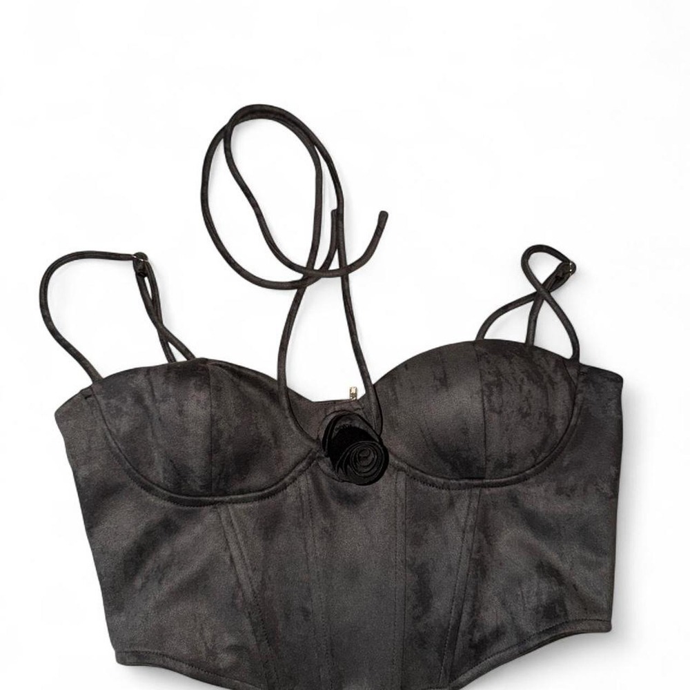 Fashion Nova black corset top